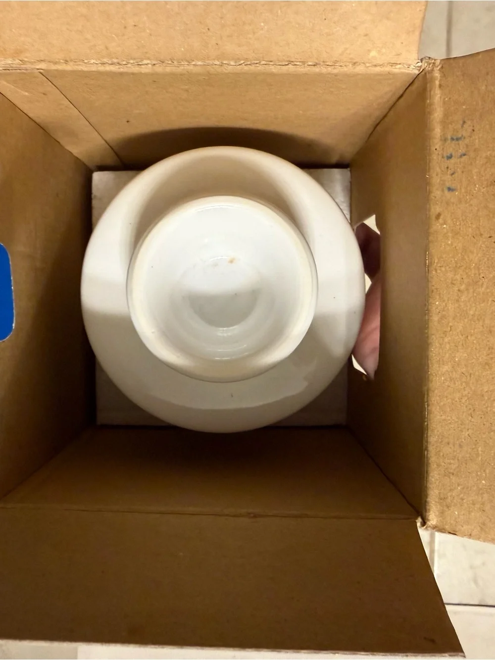 Vtg Butter Bell White Butter Keeper Crock NWT
